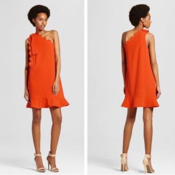 Victoria Beckham for Target Dresses & Skirts - Victoria Beckham for Target | One Shoulder Orange Dress Women’s Medium